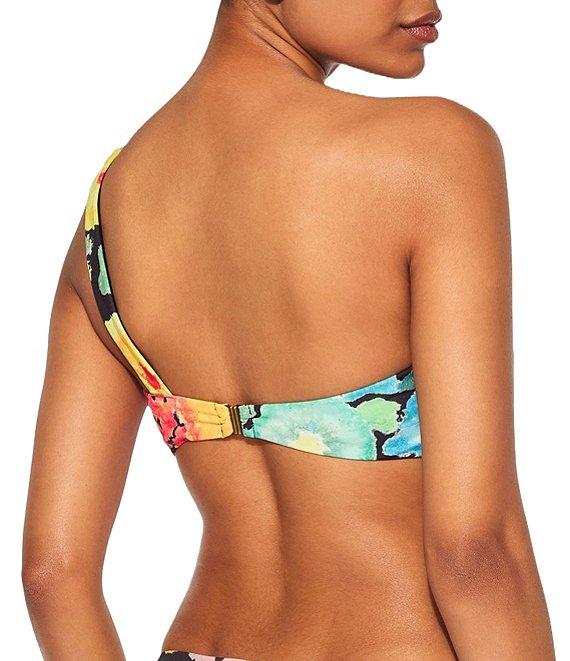 Kurt Geiger London Kensington Floral Print Scoop Waist Bikini Brief Swim Bottom Product Image