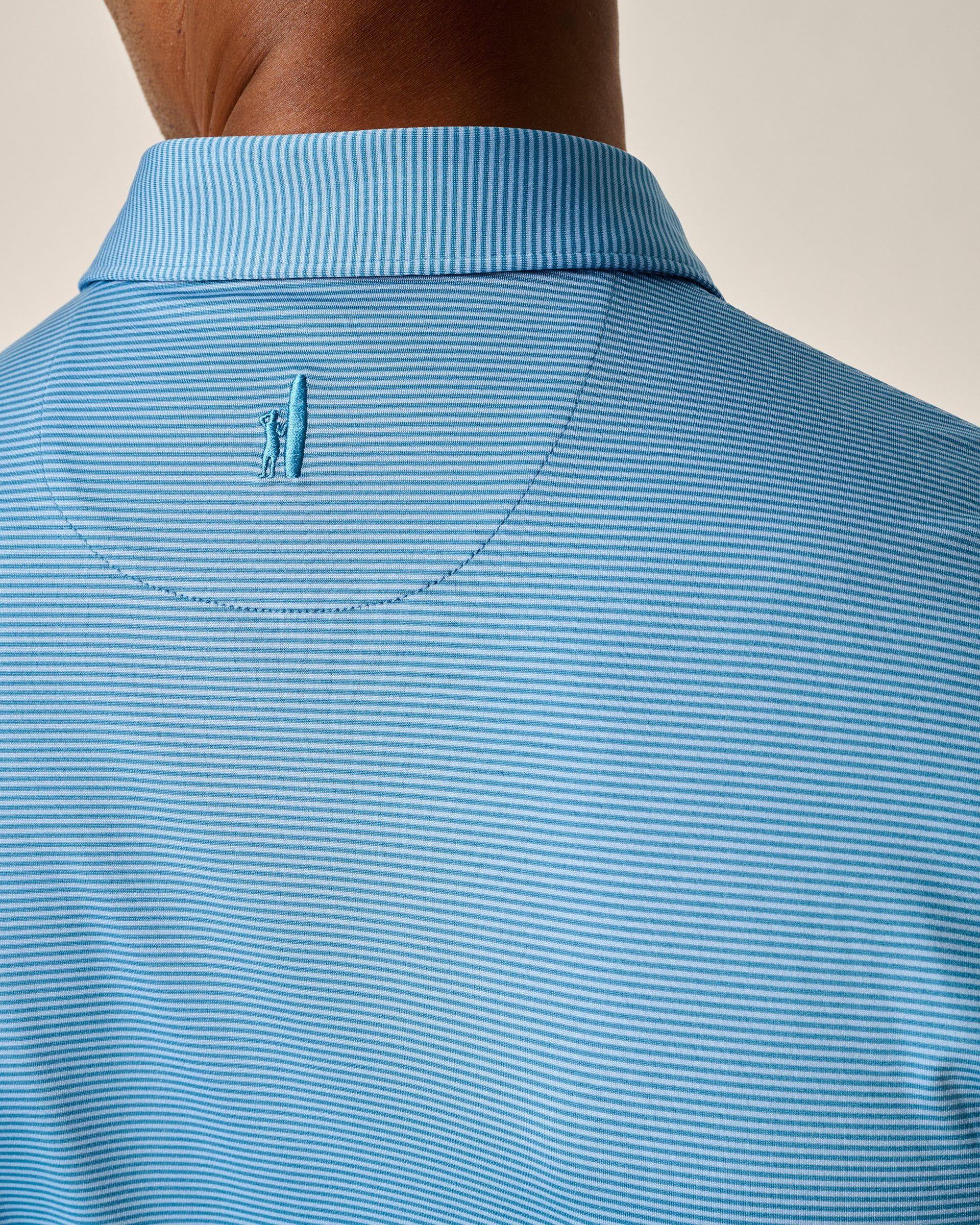 PerryGolf Performance Jersey Polo - Lyndonn Stripe Product Image