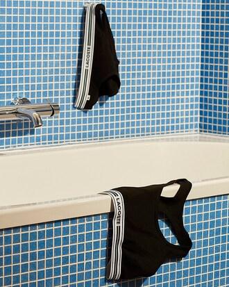 Contrast Band Stretch Cotton Bralette Product Image