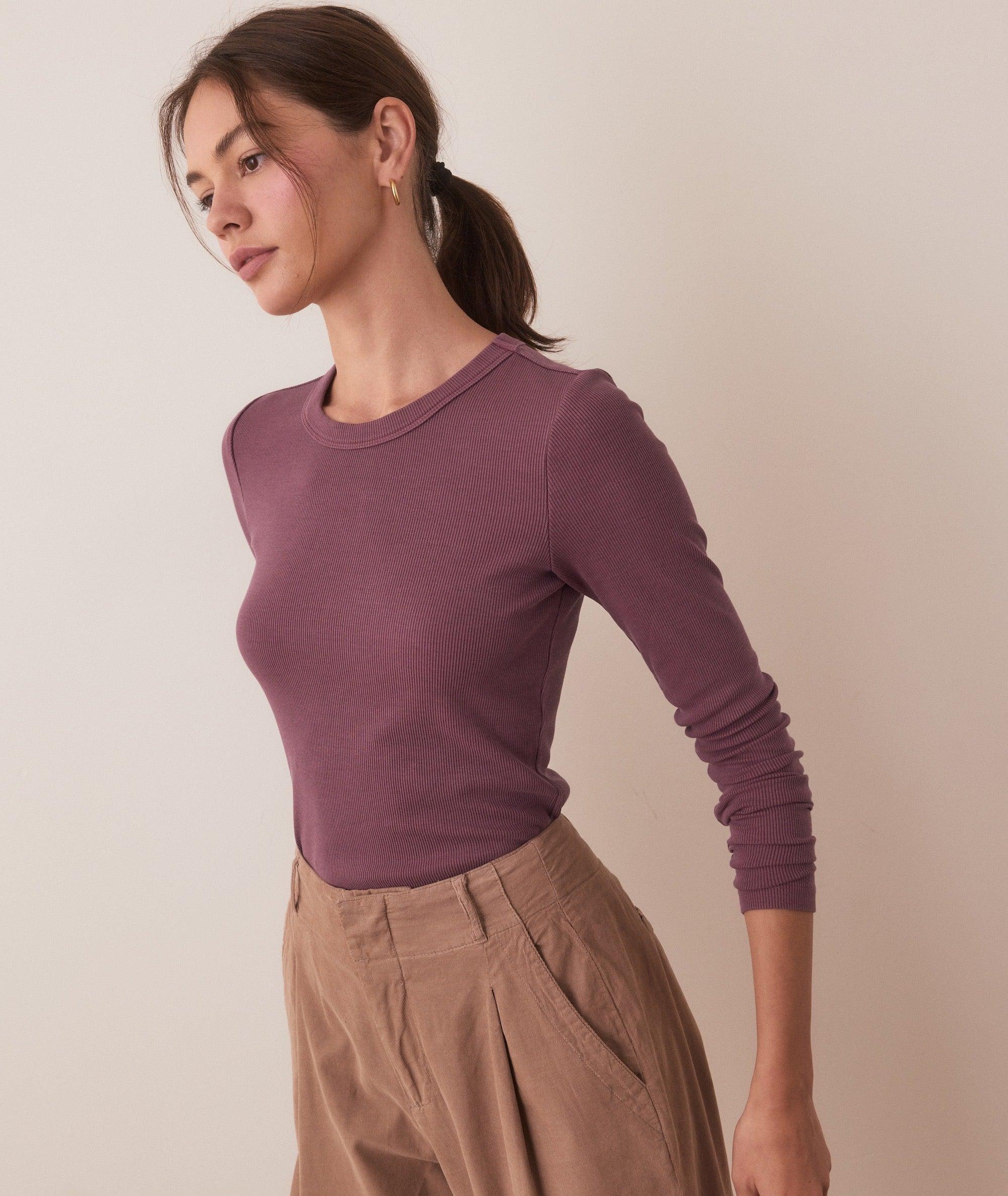 Lexi Rib Sun-In Longsleeve Crew Tee Product Image