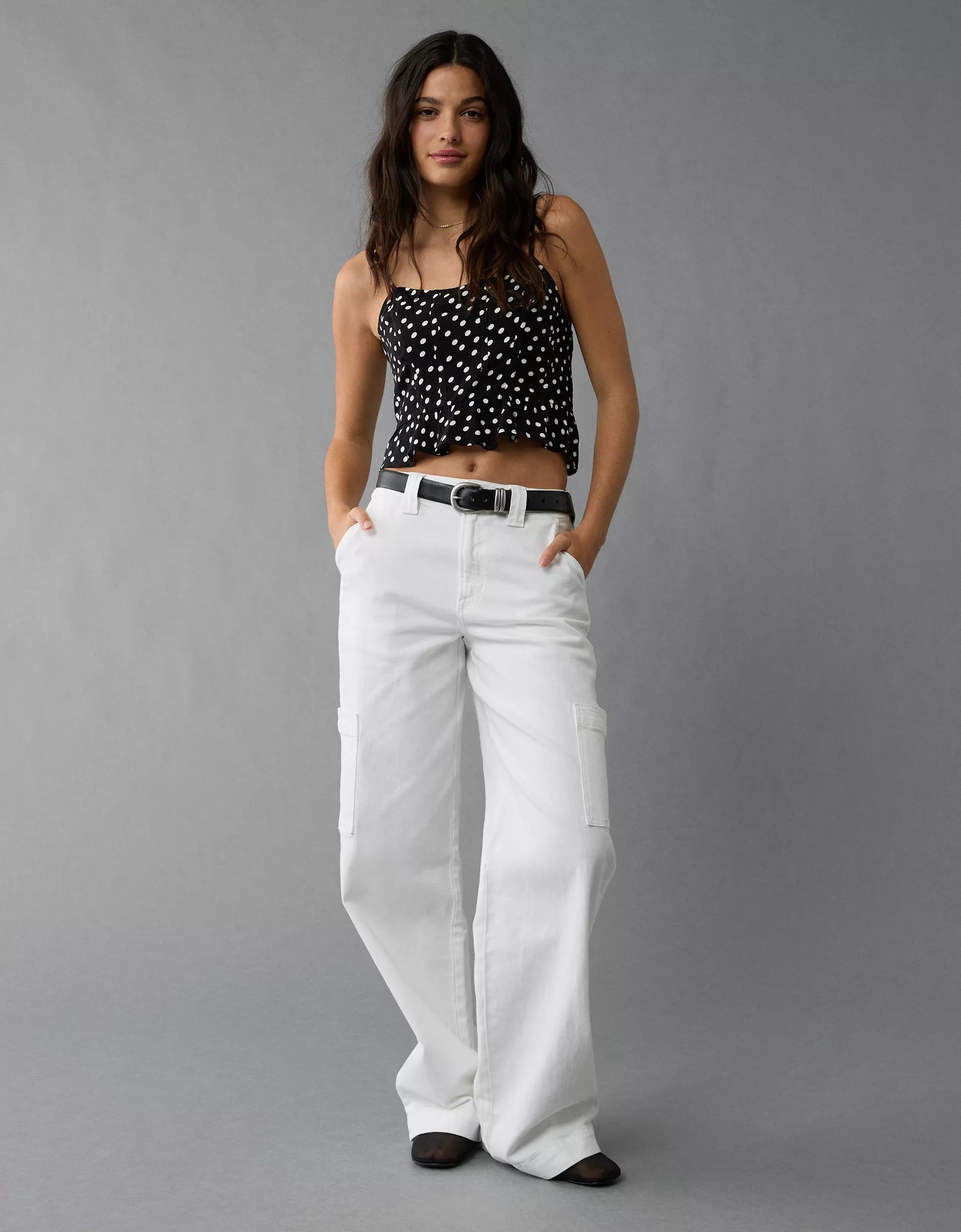 AE Polka Dot Corset Tank Top Product Image