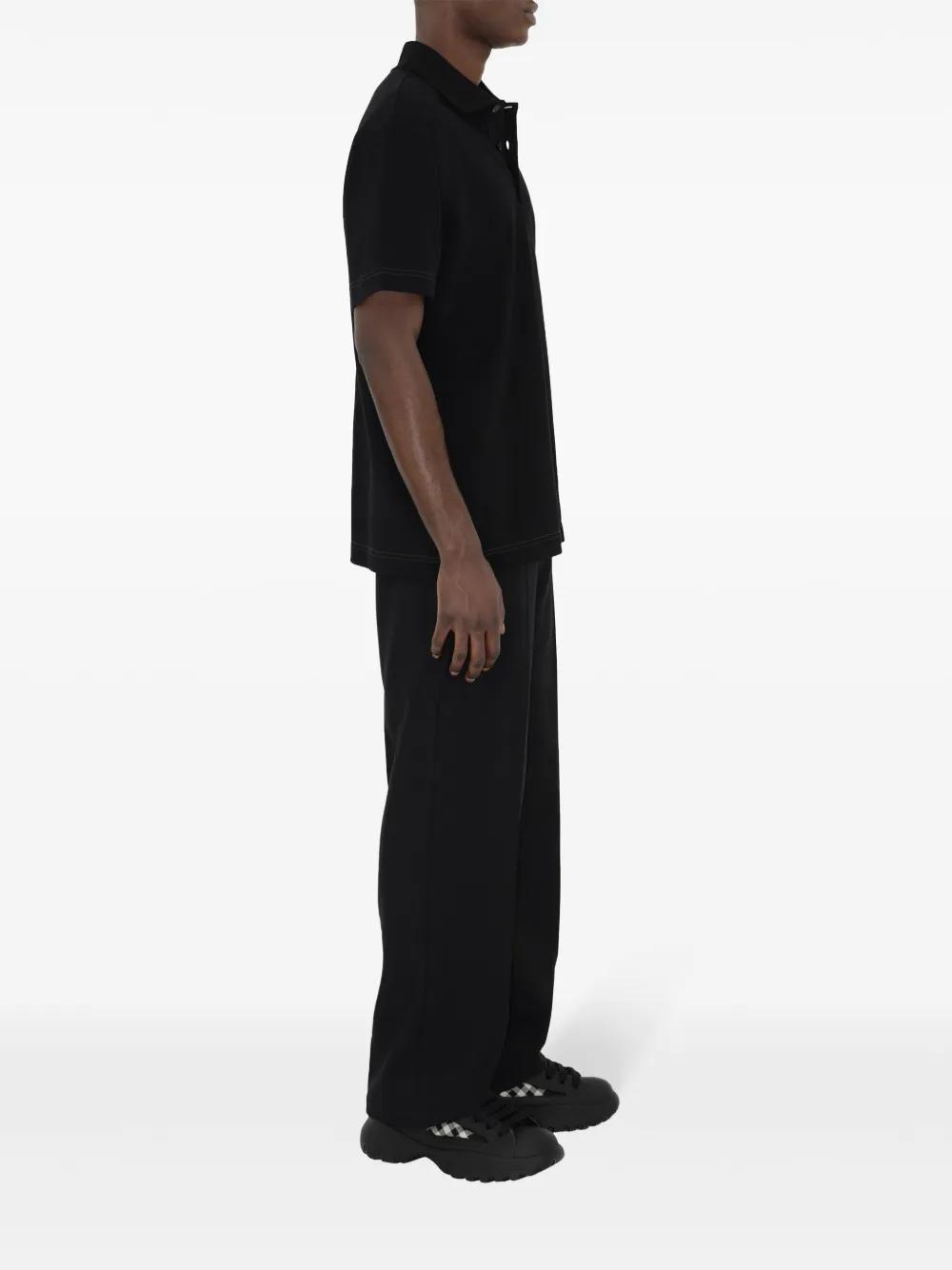 logo-embroidered cotton polo shirt Product Image