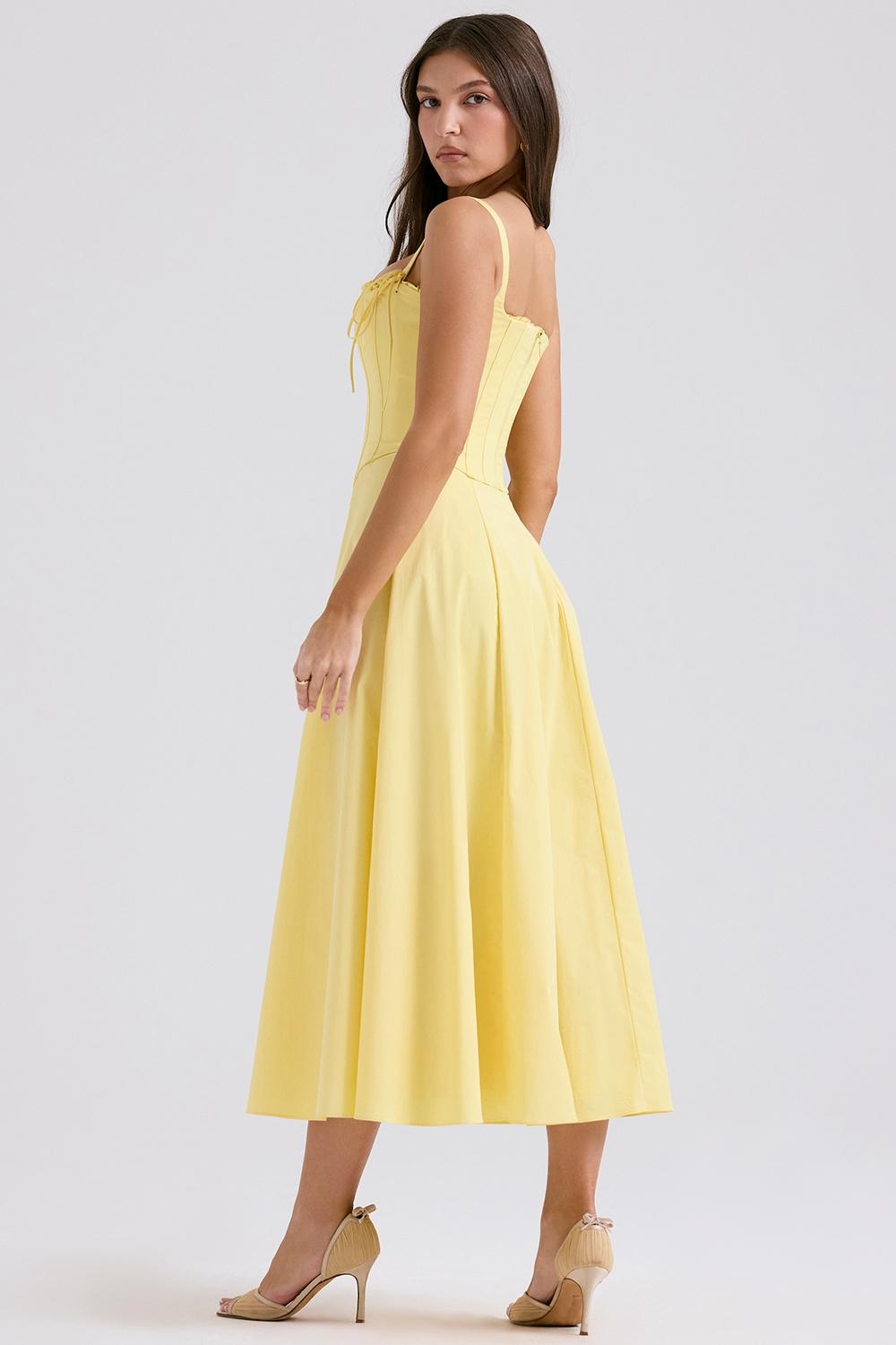 Clarabelle  sunshine cotton midi sundress Product Image