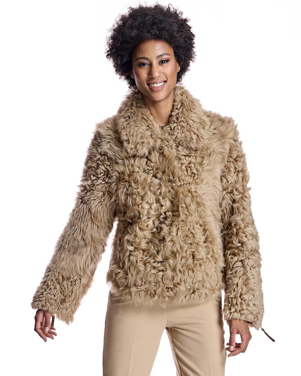 Reversible Curly Lamb Jacket Product Image