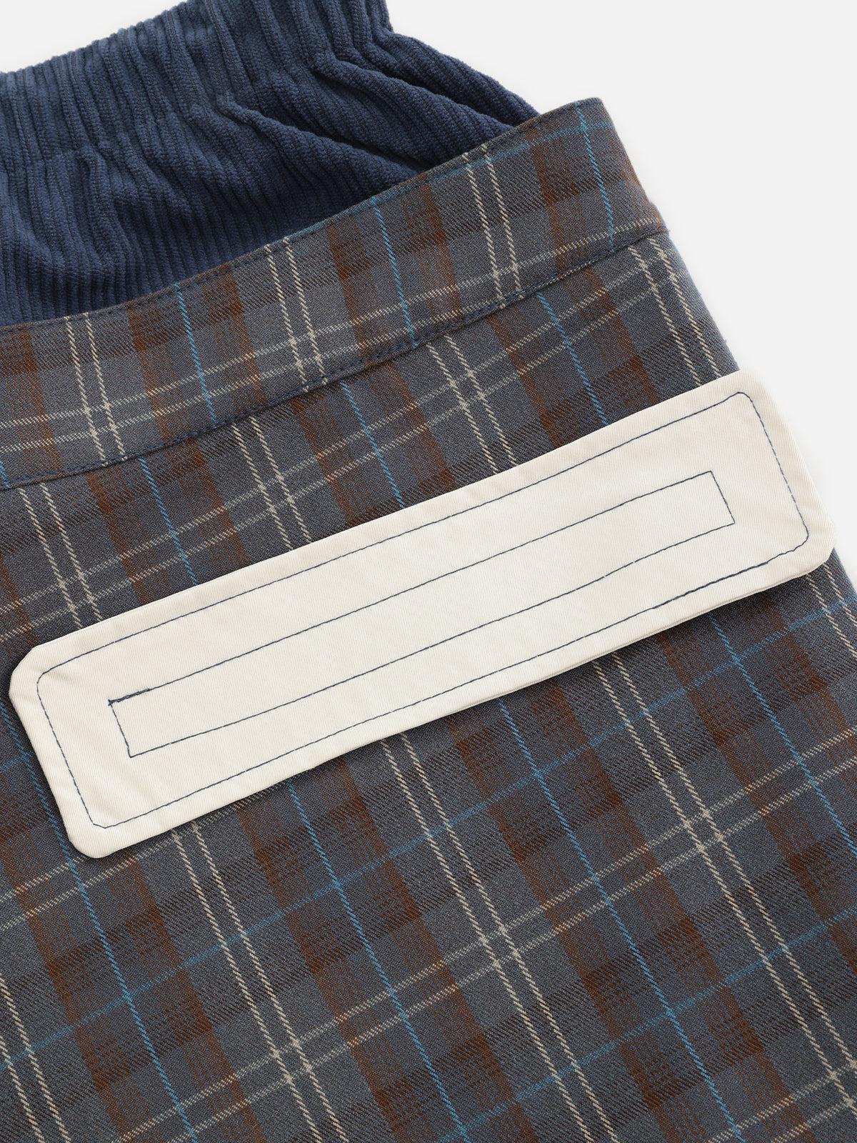 Aelfric Eden Plaid Double Waist Longline Shorts Female Product Image