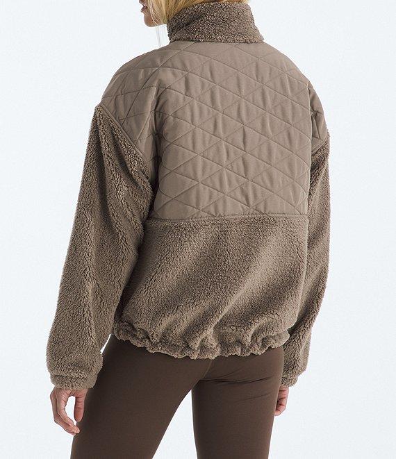 The North Face Cabin Fleece Knit Dropped Shoulder Full Zip Jacket Product Image