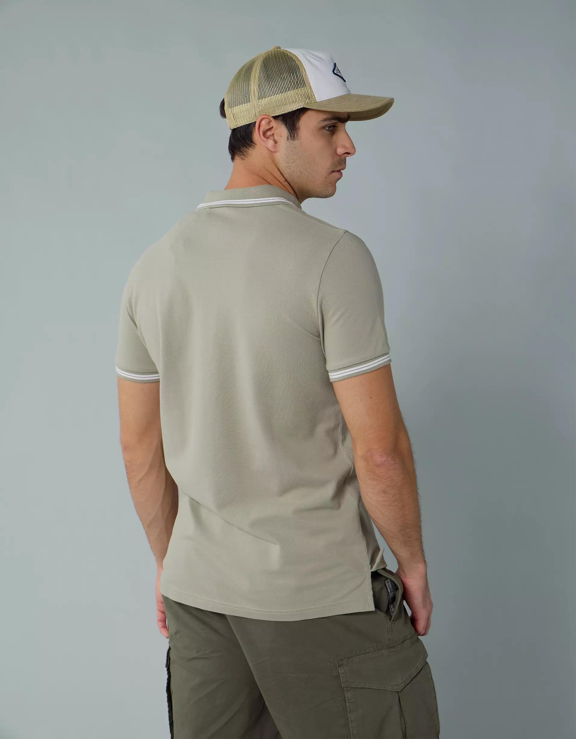 AE Lived-In Slim Fit Pique Polo Shirt Product Image