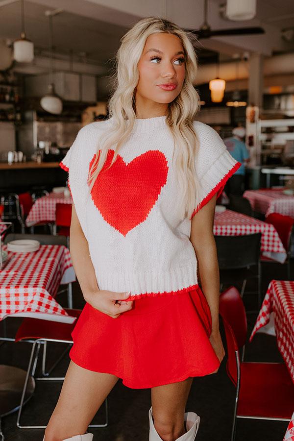 Love At First Sight Knit Sweater Top Product Image