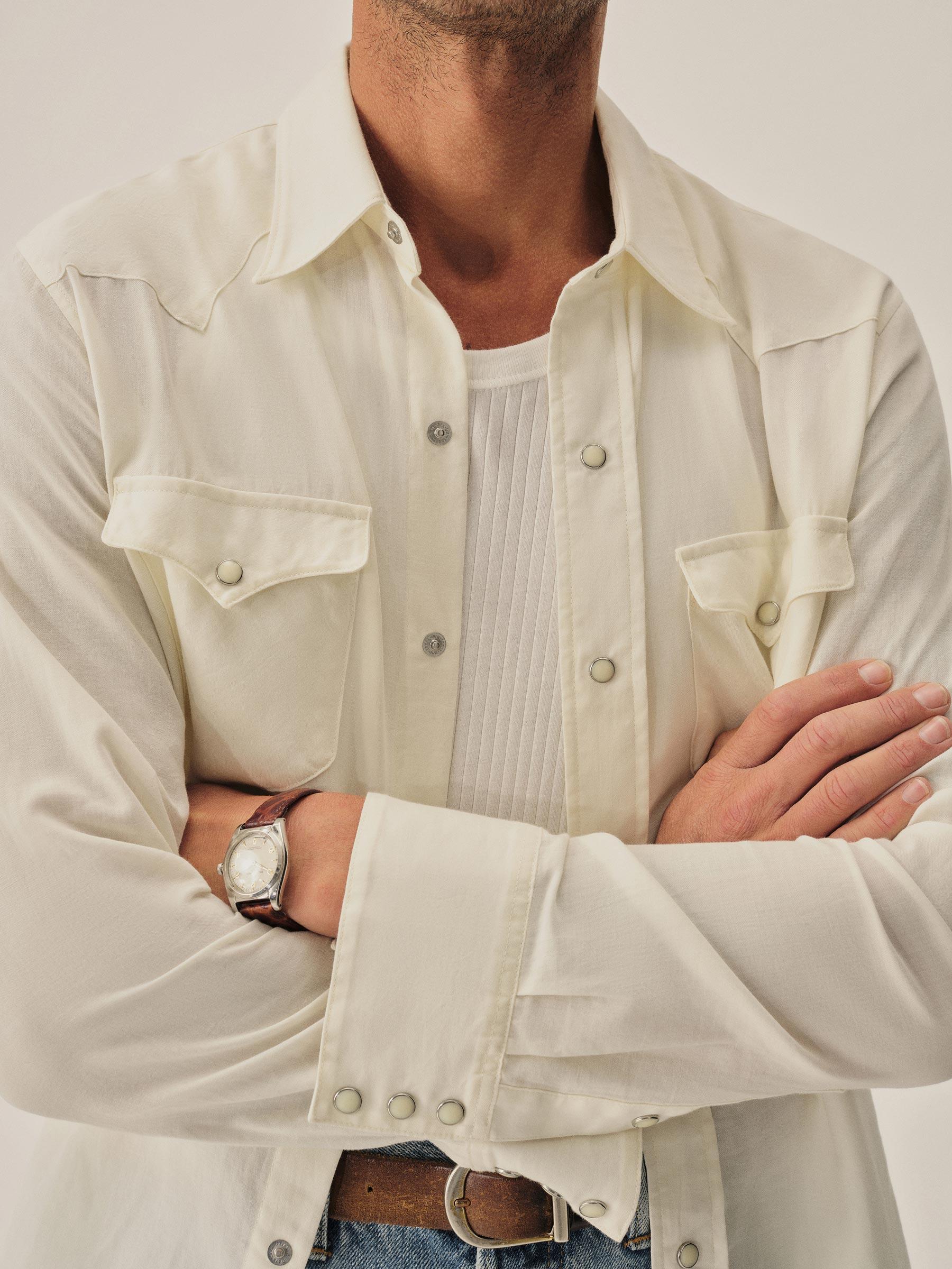 White Palomino Western Shirt Product Image
