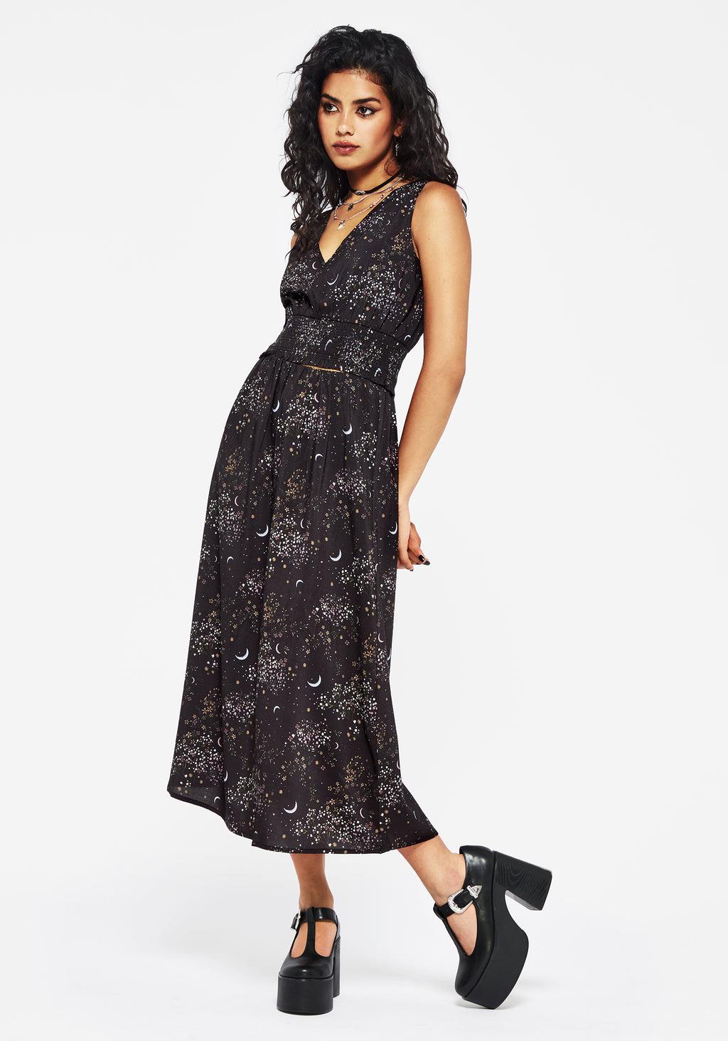 Peaseblossom Celestial Midi Skirt Product Image