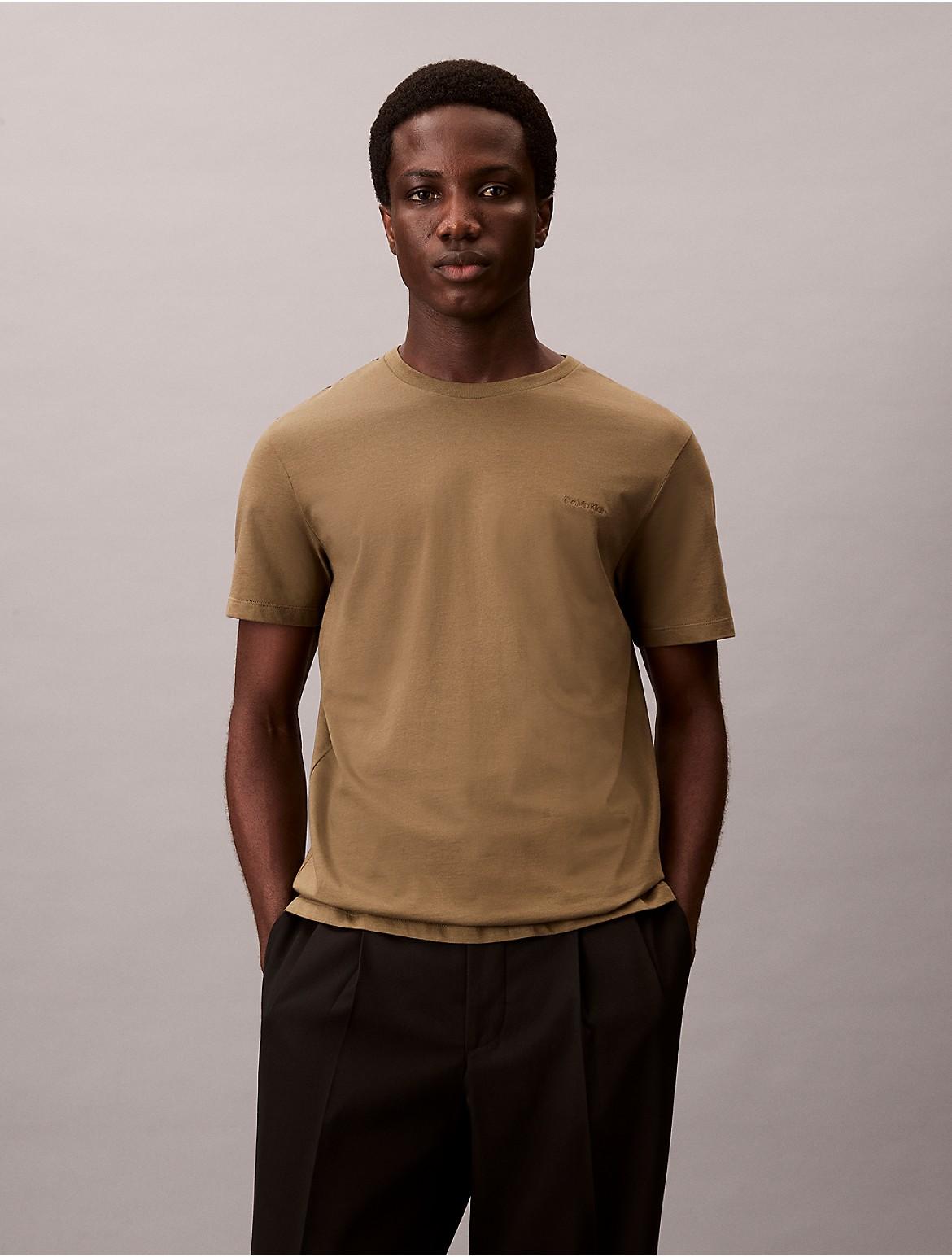 Calvin Klein Mens Liquid Touch Crewneck T-Shirt - Brown Product Image