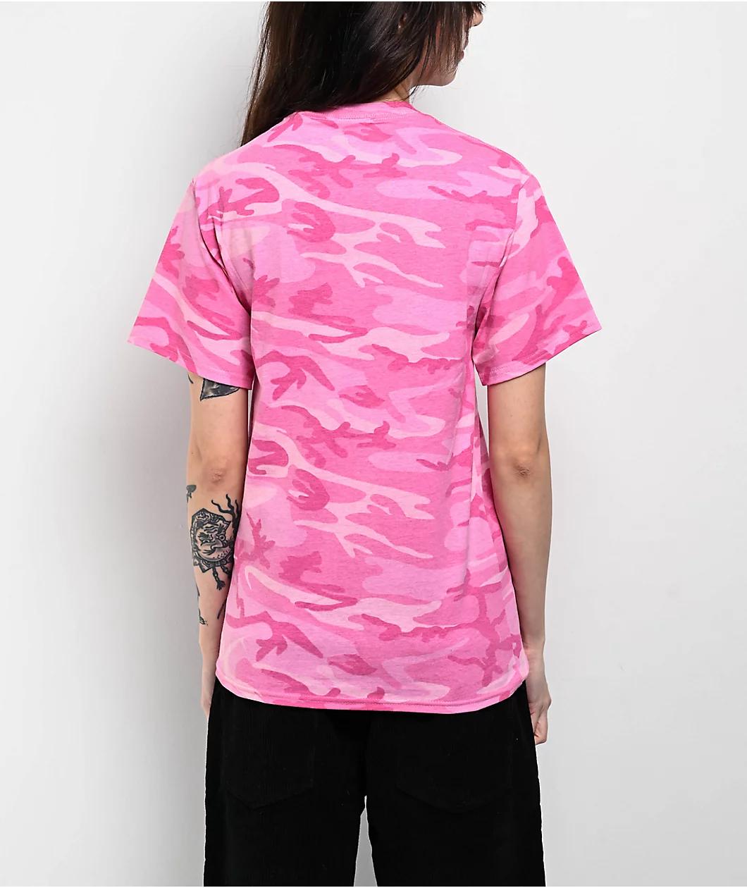 Empyre Bubble Logo Pink Camo T-Shirt Product Image