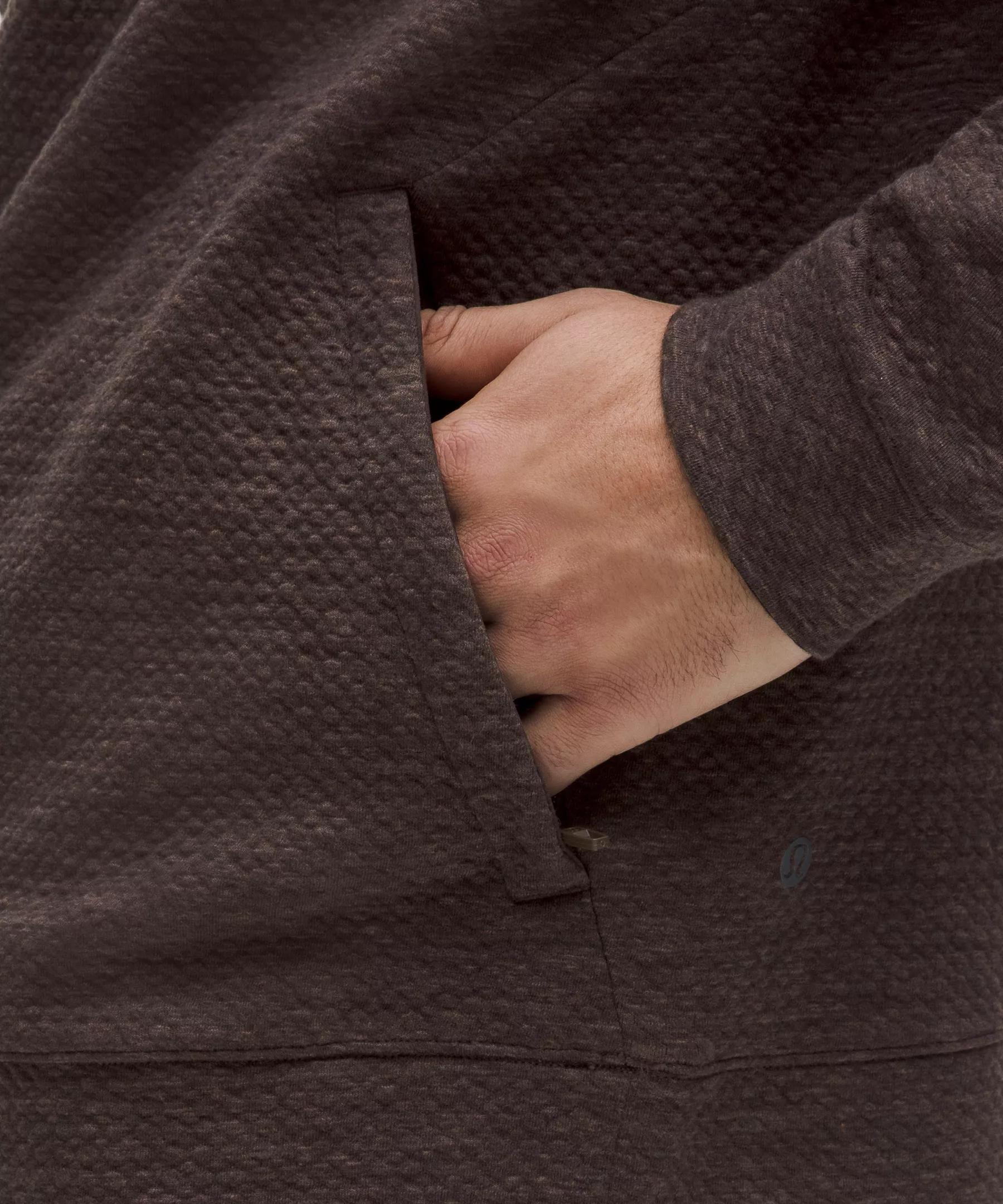 Textured Double-Knit Cotton Hoodie Product Image