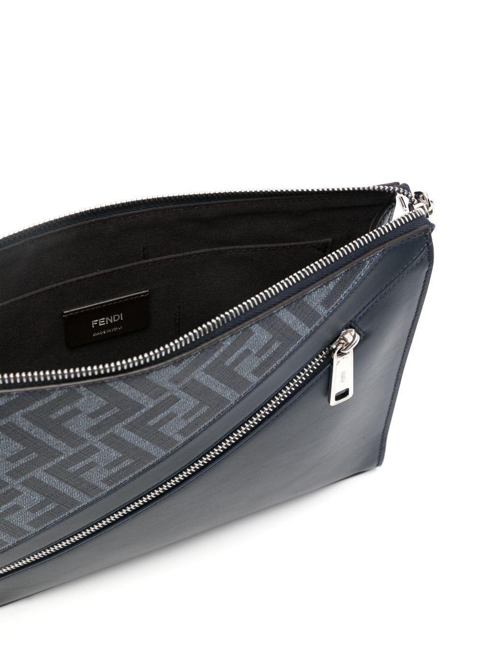 Diagonal leather clutch bag Product Image