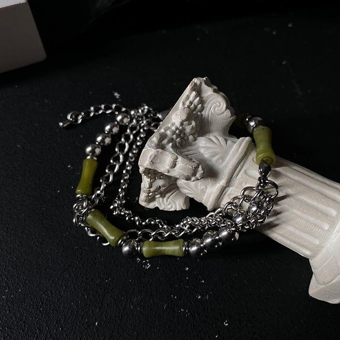 DOUBLE LAYER BAMBOO CHAIN BRACELET Product Image