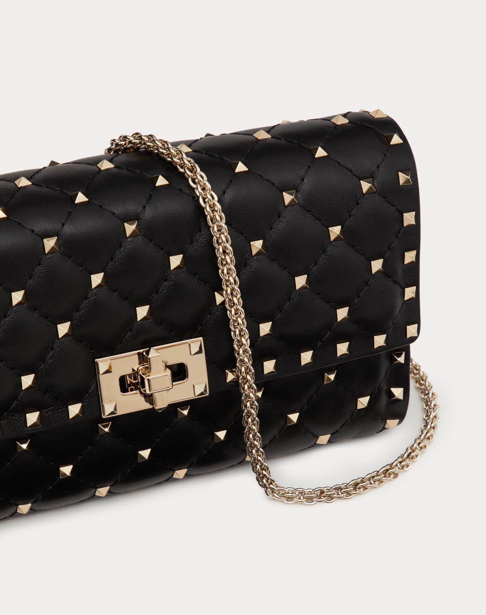 Rockstud Spike Nappa Leather Crossbody Clutch Bag Product Image