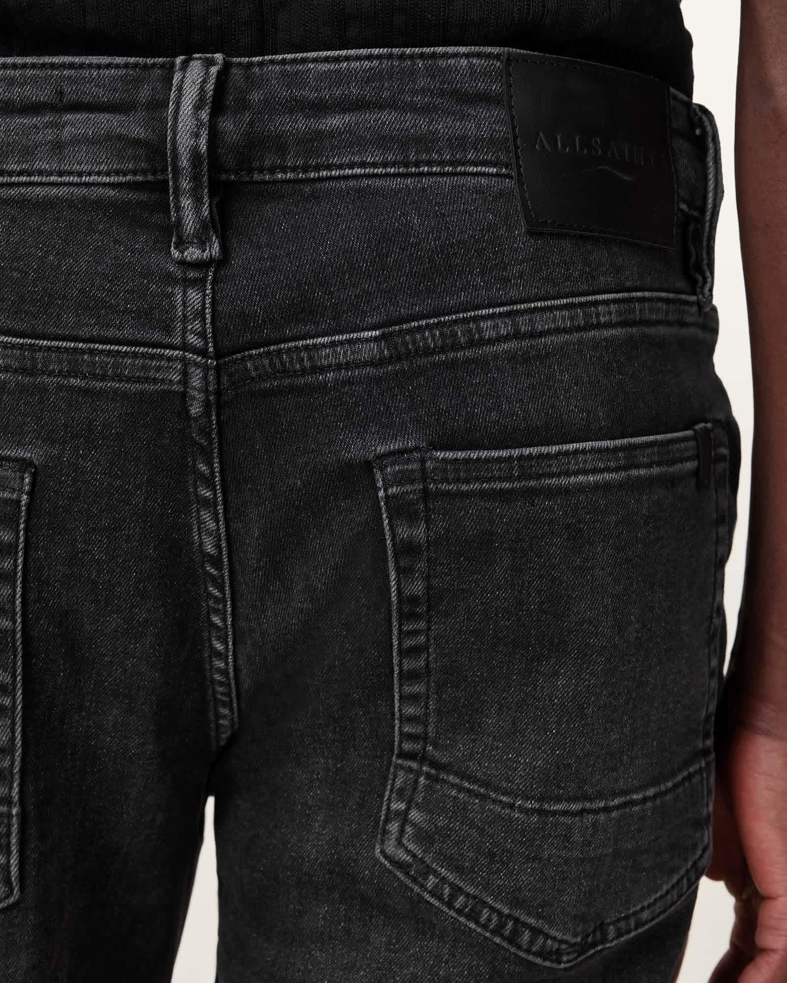 Sid Skinny Fit Denim Jeans Washed Black | ALLSAINTS US Product Image