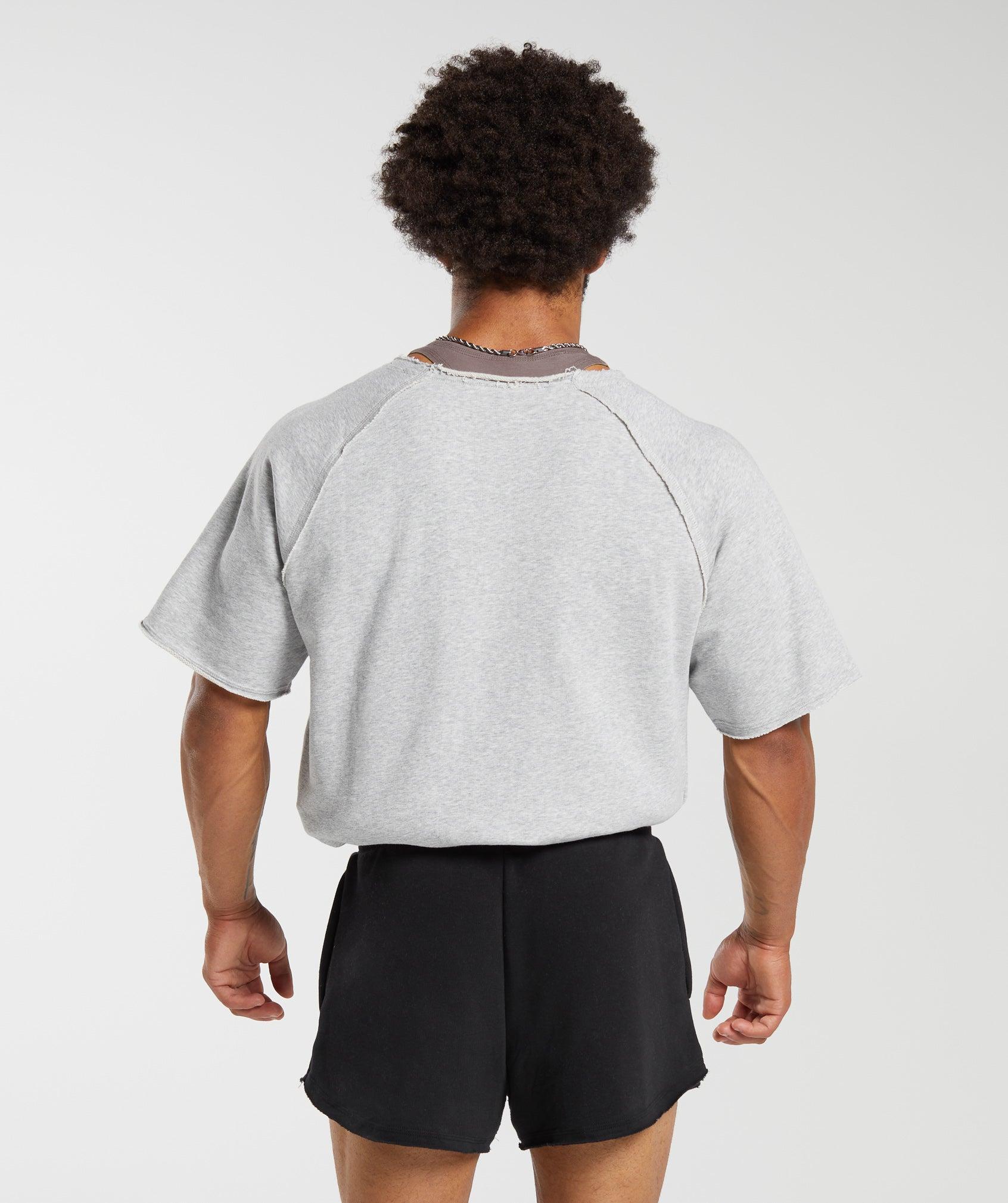 Gymshark Legacy Rag Top - Light Grey Marl Male Product Image