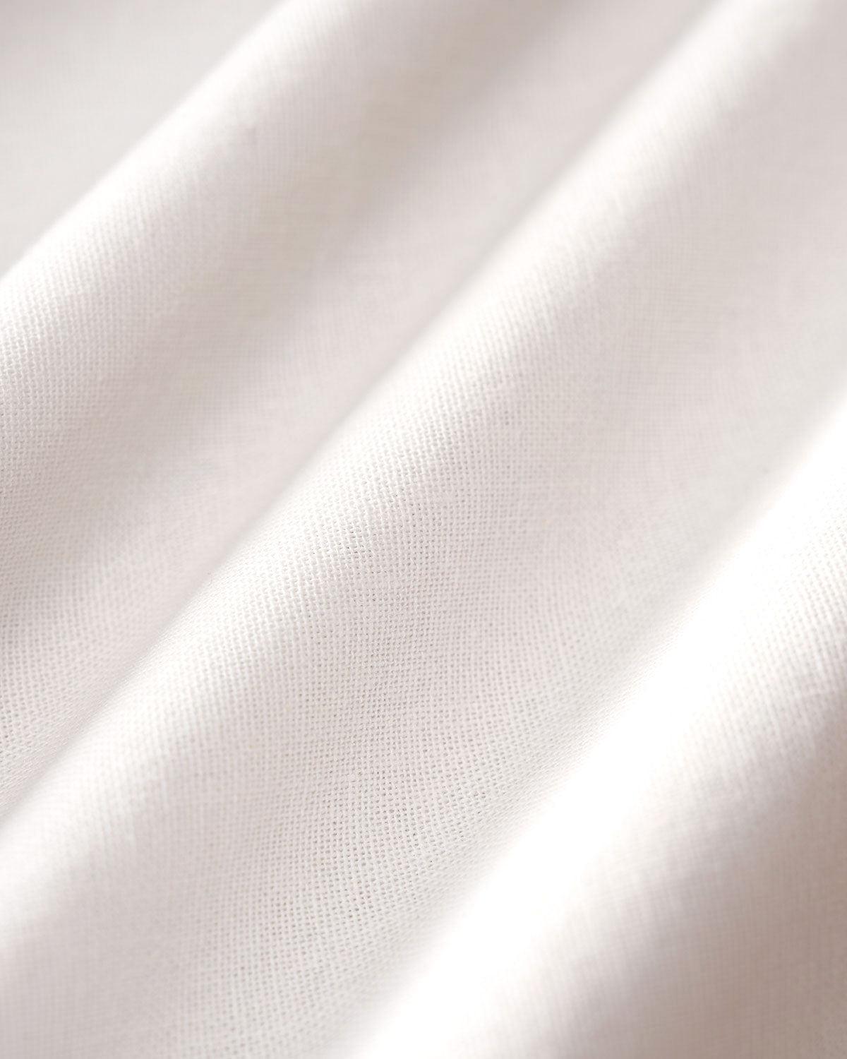 White Ruffle Button Blouse Product Image