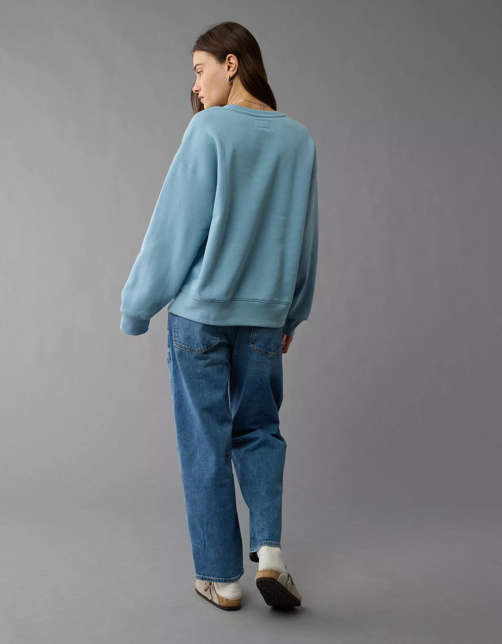 AE Everyday Luxe Crew Neck Sweatshirt Product Image