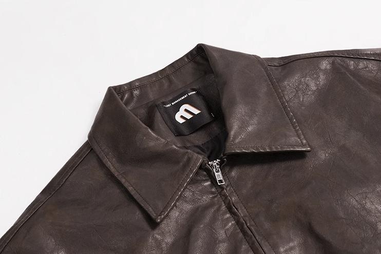 RT No. 11186 ZIP-UP LEATHER JK Product Image