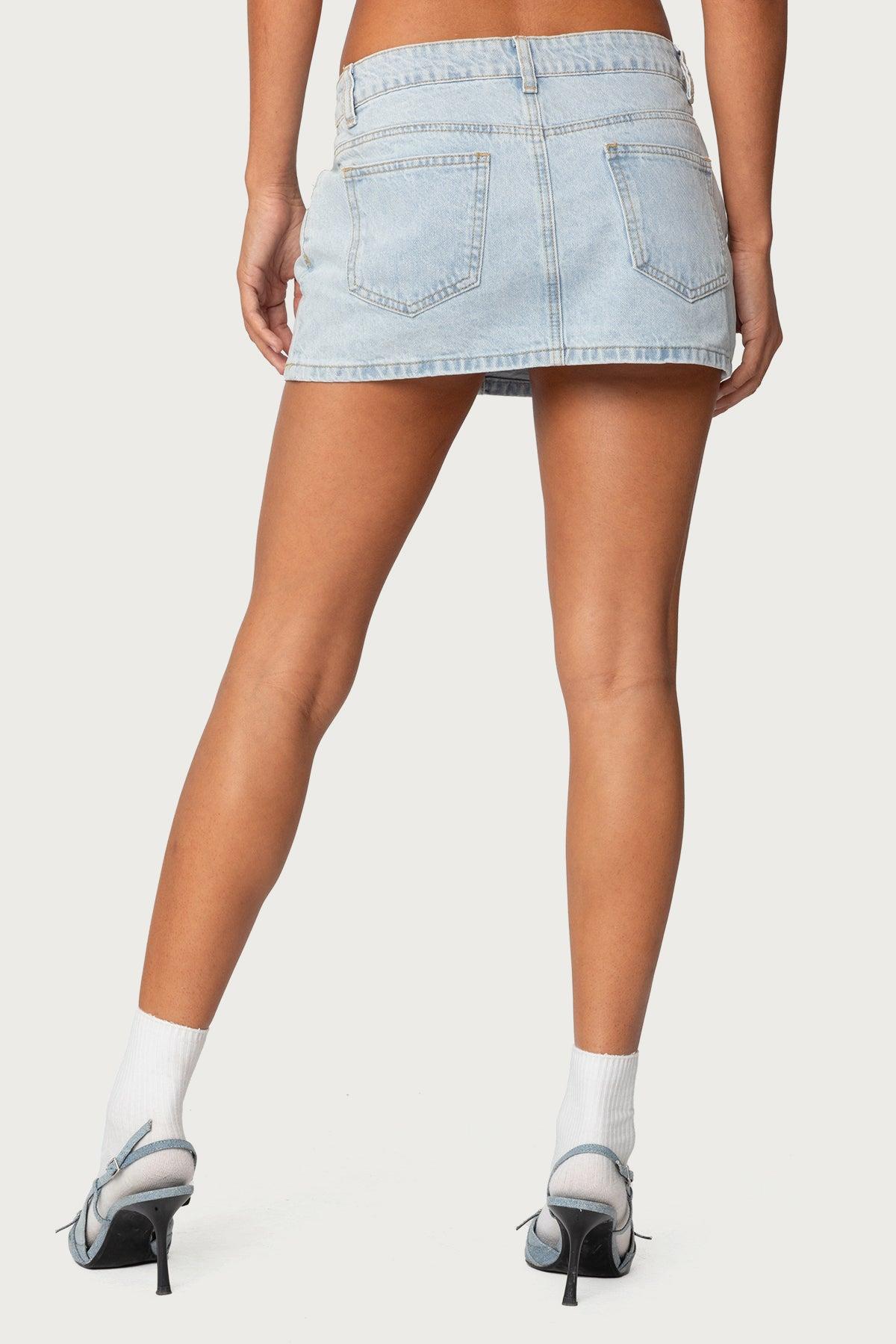 Chiara Denim Micro Skirt Product Image