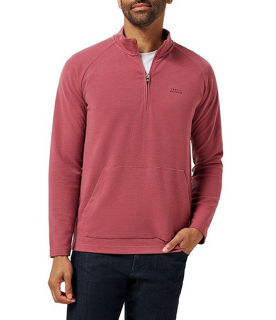 TravisMathew Performance Waffle Quarter-Zip Pullover Product Image