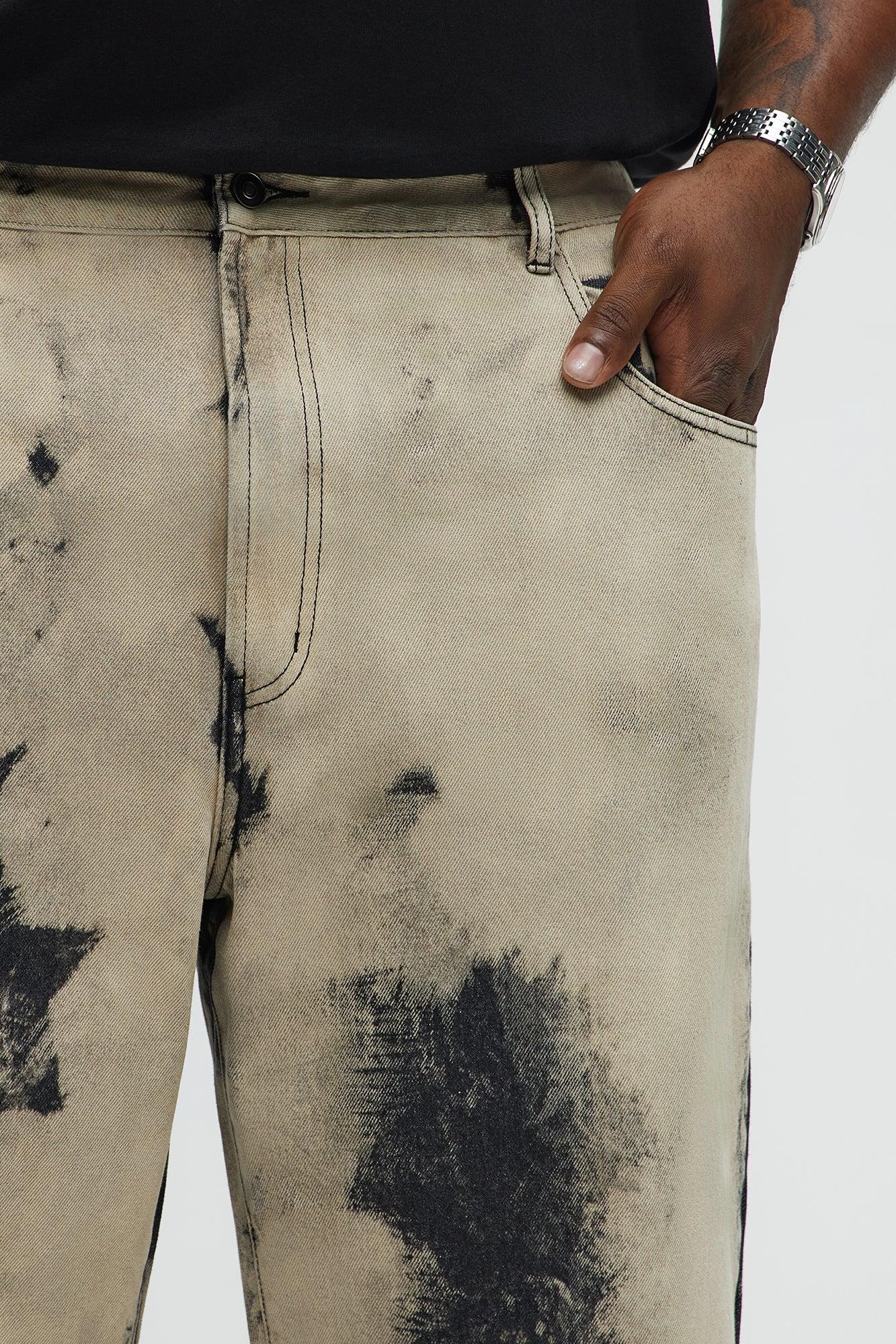 Shadow Fade Baggy Jeans - Grey/Smoke Product Image
