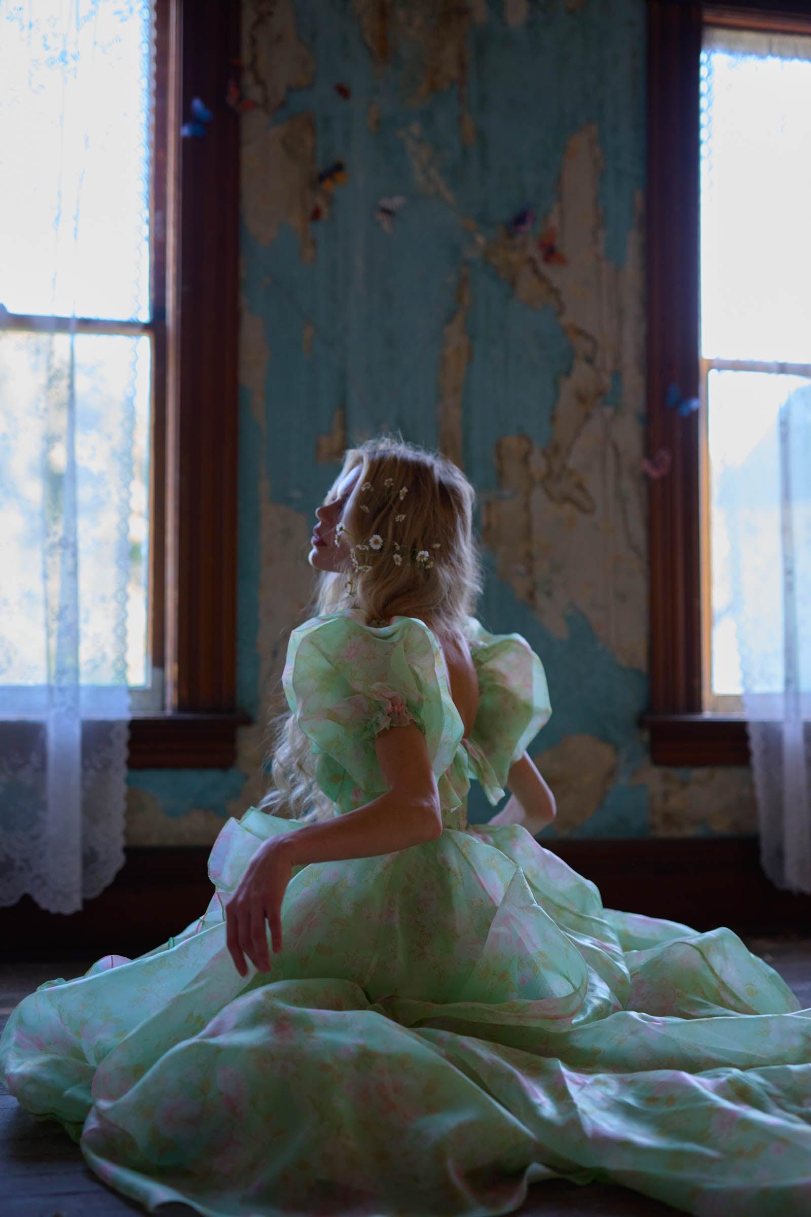 The Acid Trip In Bloom Bridal Gown Product Image