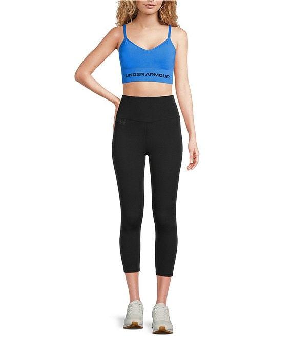 Under Armour Solid 4-Way Stretch Vanish Seamless Scoop Neck Sports Bra Product Image
