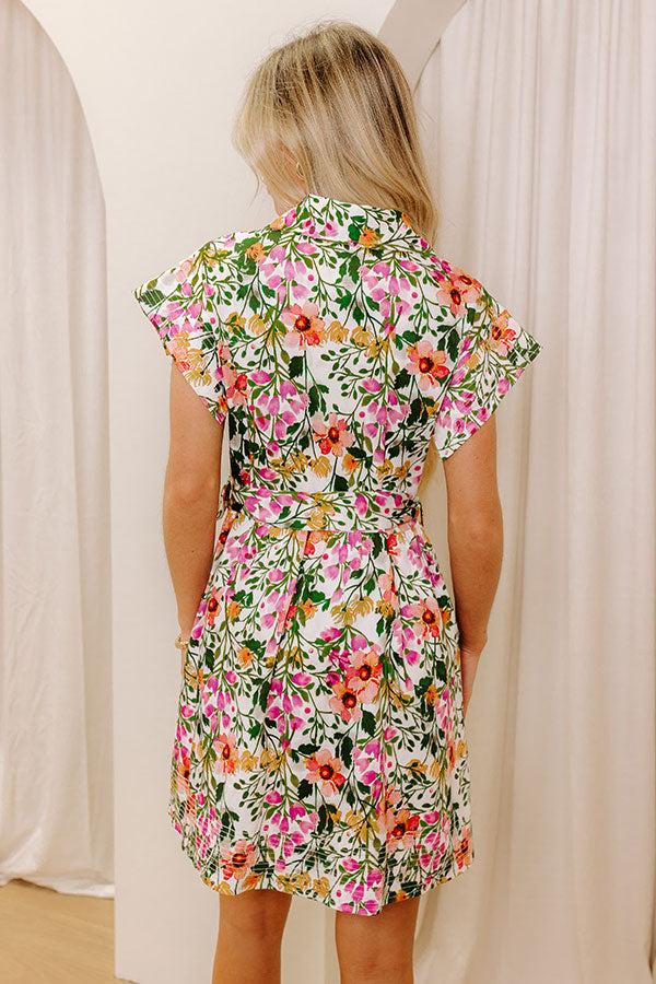 Garden Party Ready Button Down Mini Dress Product Image