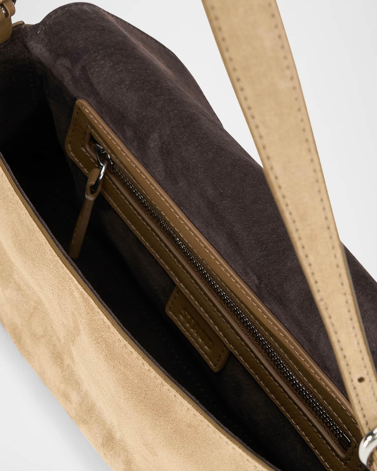 Harlow Buckle Suede Shoulder Bag Product Image