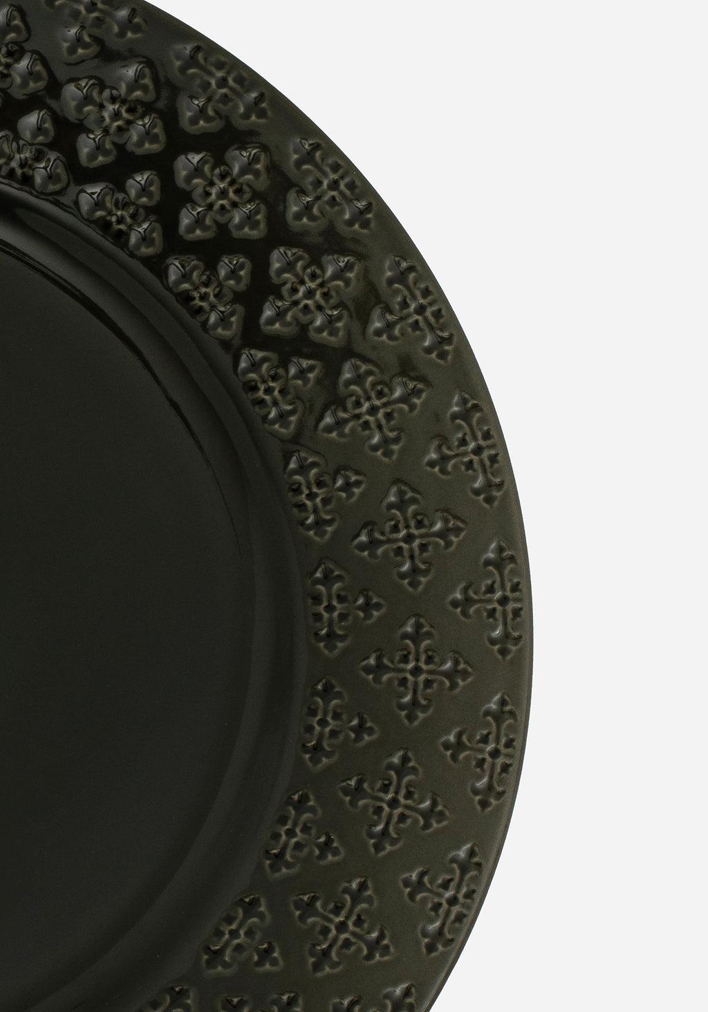 Crux Debossed Ombre Dinner Plate (4 Piece Set) Product Image