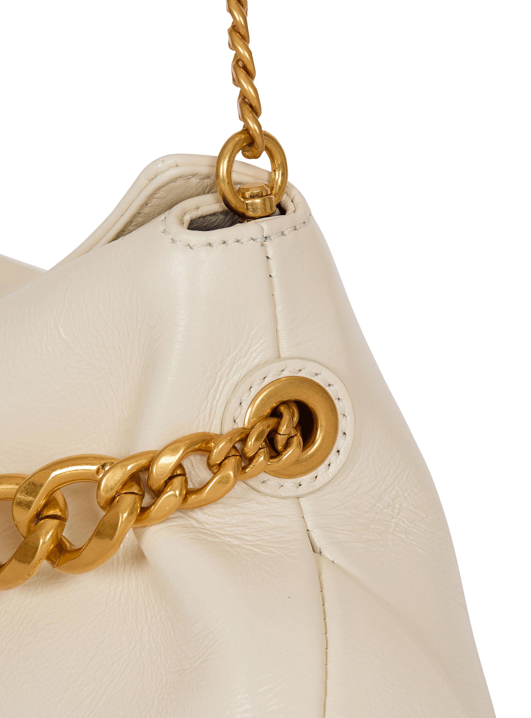 1945 Soft crinkled leather clutch Product Image