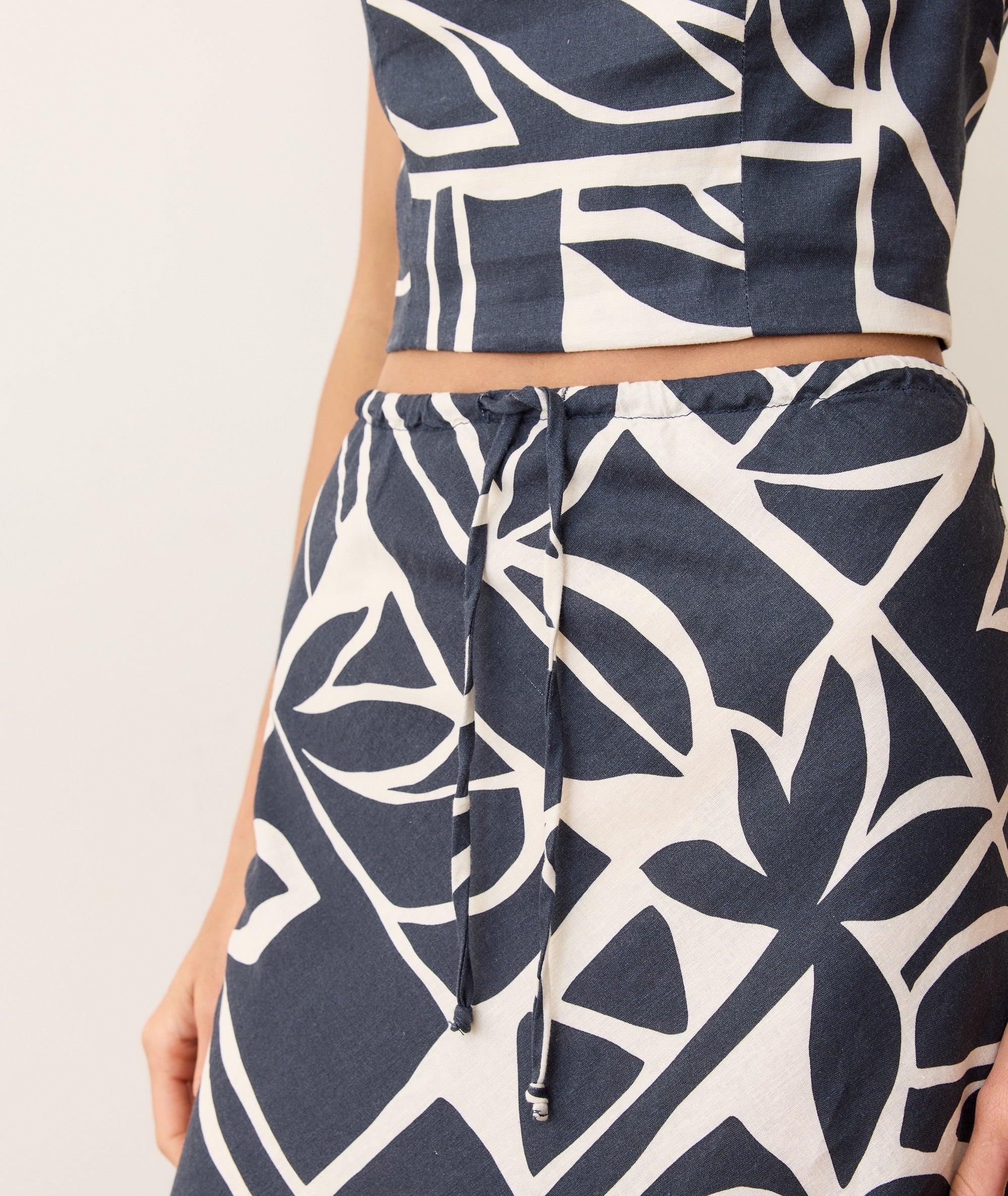 Avery Hemp Midi Skirt Product Image