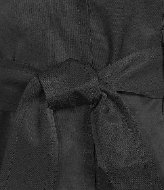 London Fog Double Collar Long Sleeve Belted Single Breasted Trench Coat Product Image