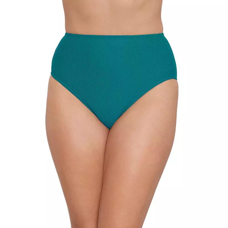 Women's Draper James High-Waist Swim Bottoms, Size: Small, Green Green Product Image