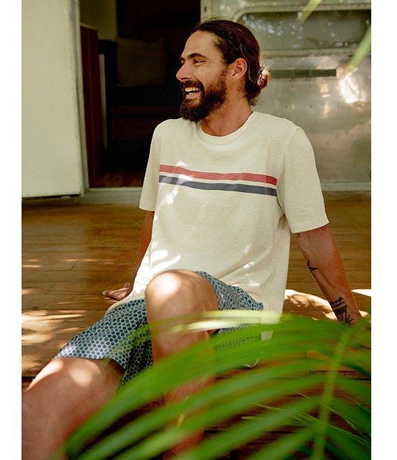 Faherty Stripe Sunwash Short Sleeve T-Shirt Product Image
