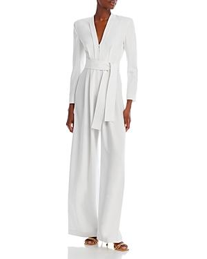 Womens Kieran II Belted Crepe Wide-Leg Jumpsuit Size 0 Product Image
