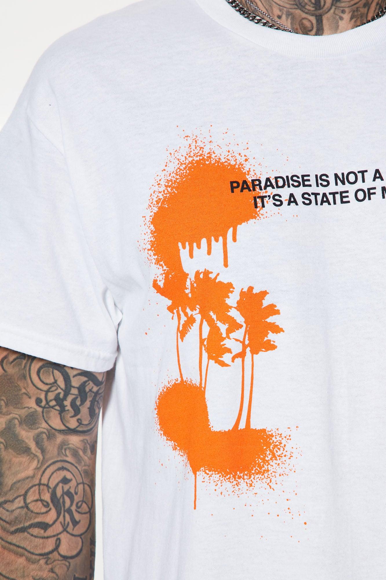 Paradise State Of Mind Short Sleeve Tee - White Product Image