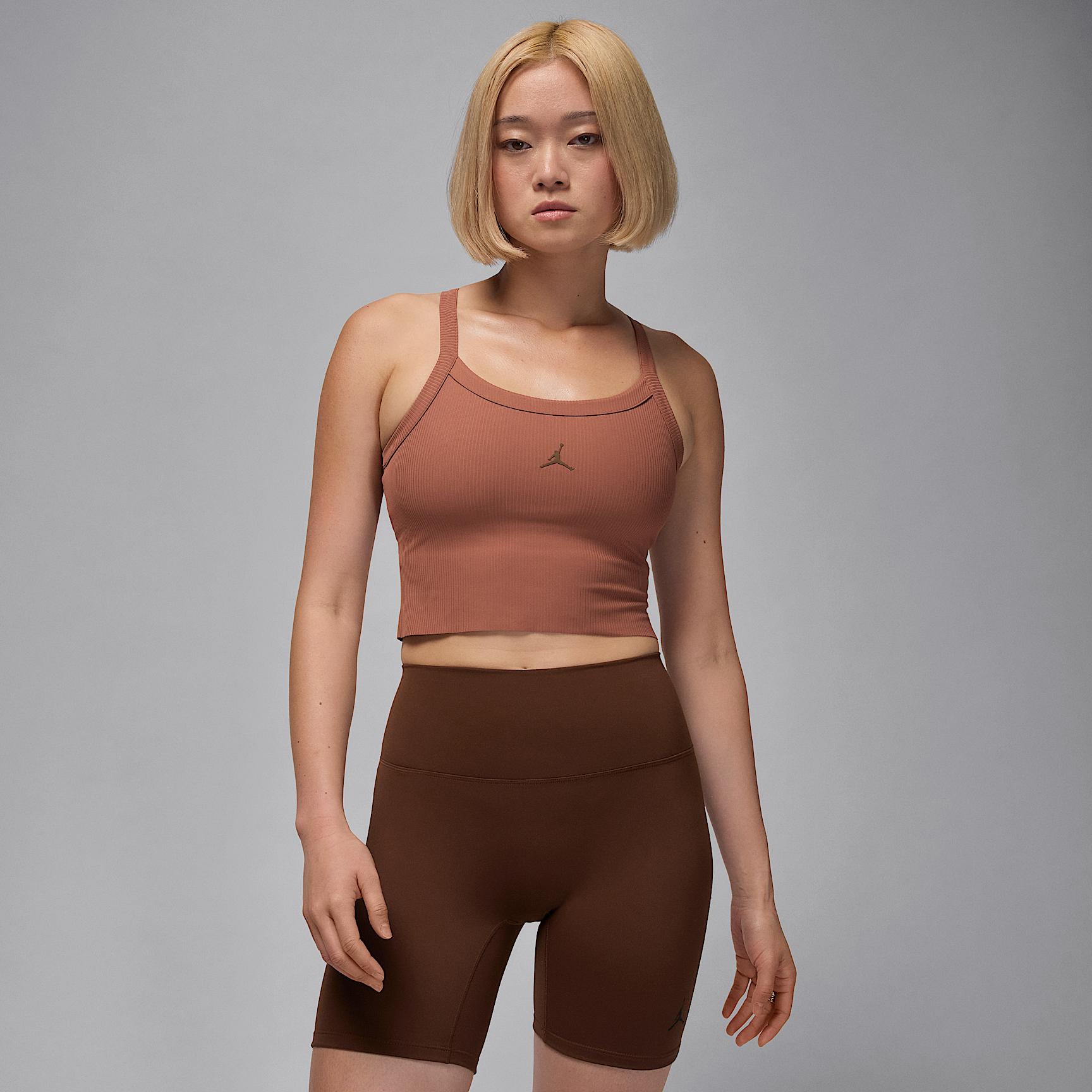 Womens Jordan Sport Dri-FIT Ribbed Tank Top | HQ8898-219 Product Image