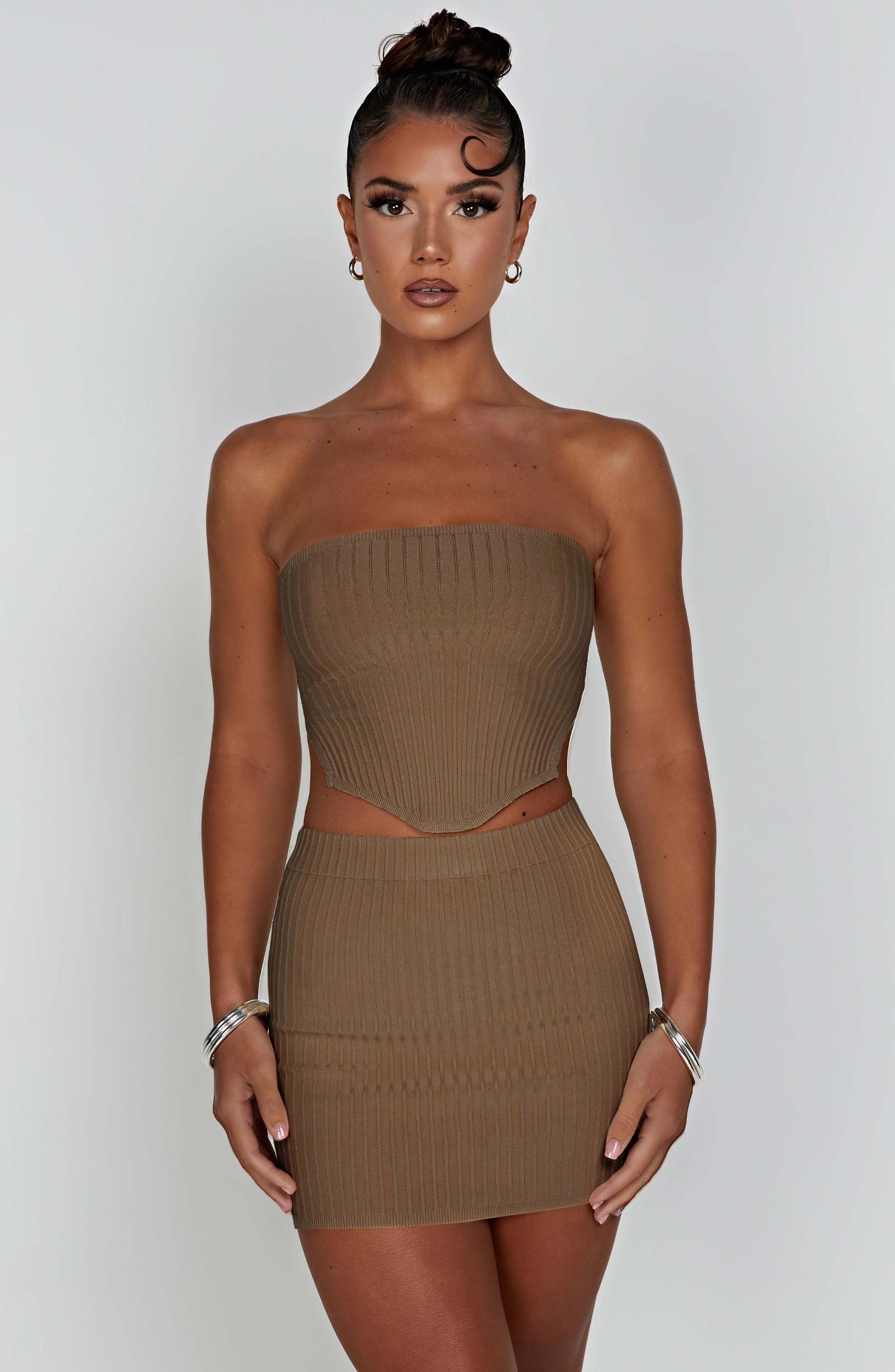 Jaz Mini Skirt - Mocha Product Image