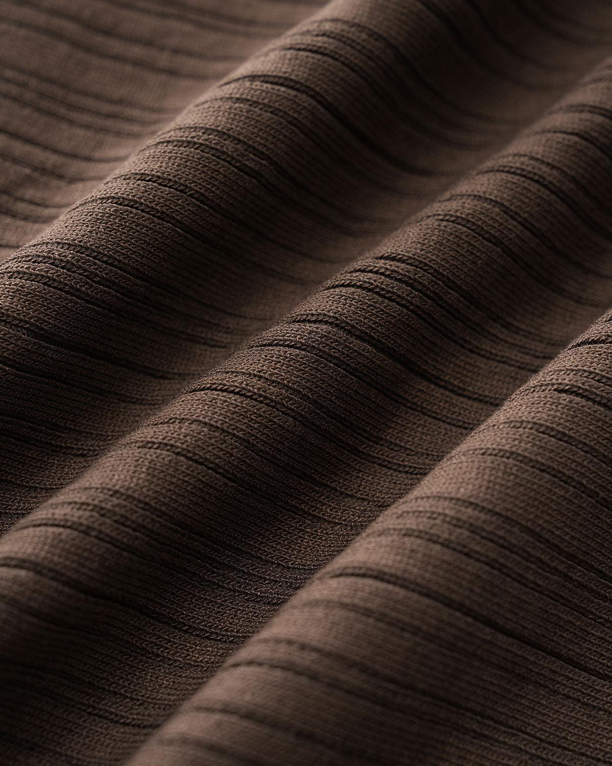 Brown Round Neck Knit Tank Top Product Image