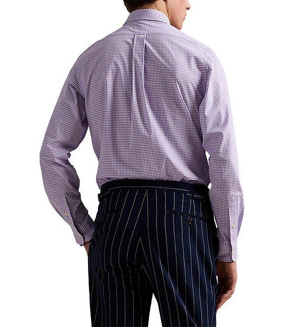 Polo Ralph Lauren Slim Fit Gingham Stretch Poplin Long Sleeve Woven Shirt Product Image