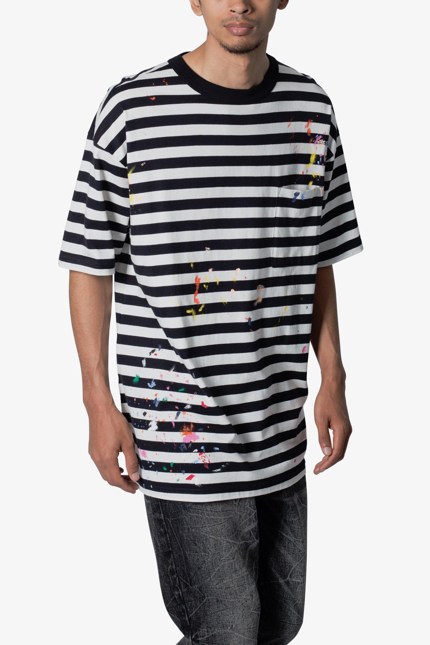 Paint Splatter Tee - Black/White Product Image