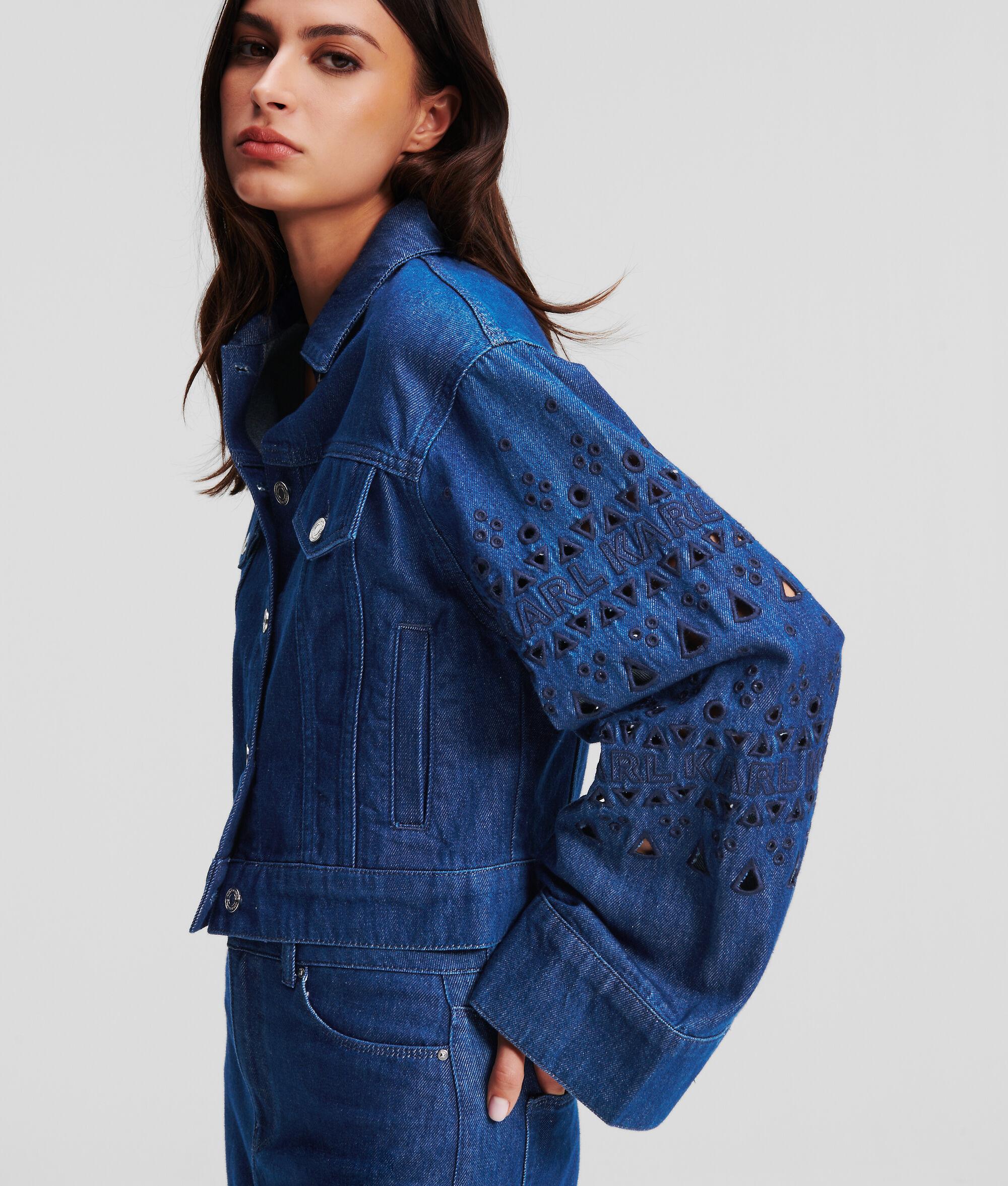 BRODERIE ANGLAISE DENIM JACKET Product Image