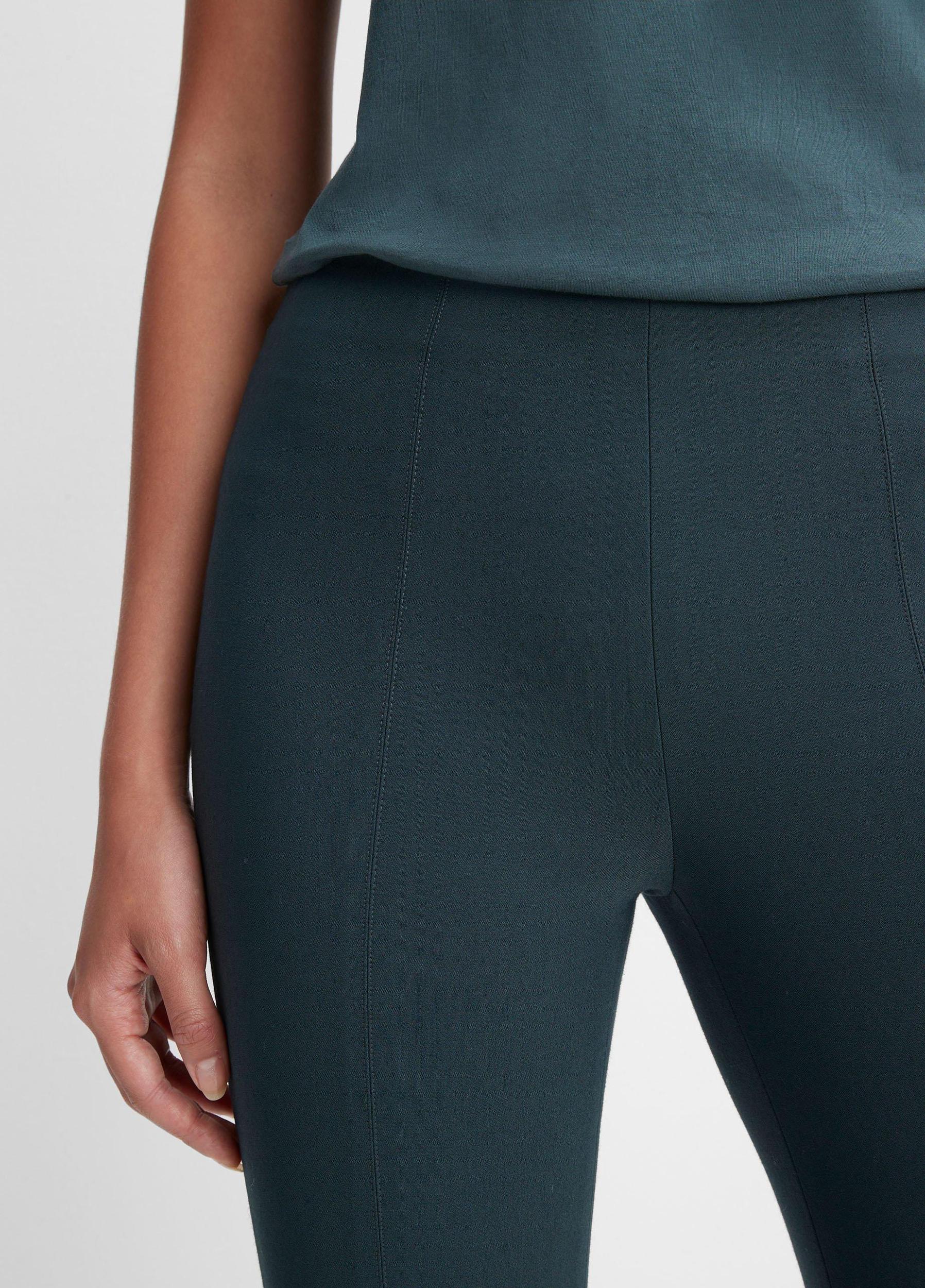 Italian Cotton-Blend Stitch-Front Seam Legging Product Image