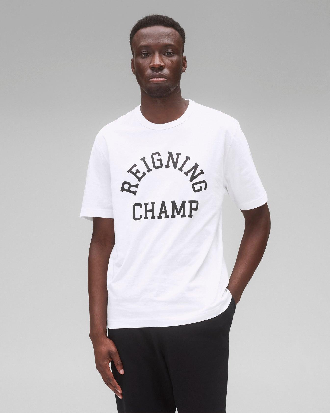 Reigning Champ Lightweight Jersey Arch Logo Standard T-Shirt Product Image