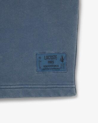 Washed Effect Cotton Fleece Shorts Product Image