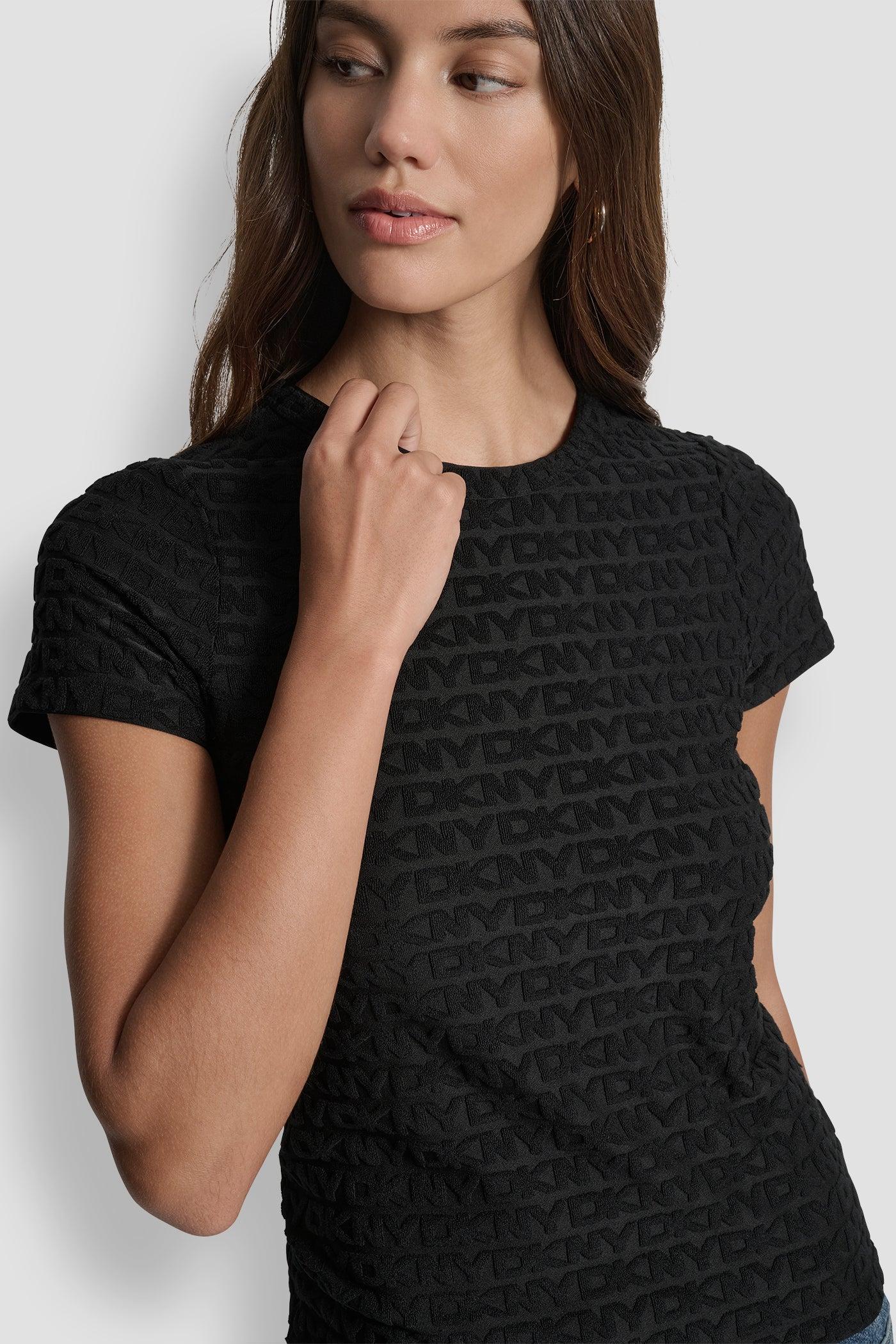 LOGO JACQUARD SHORT SLEEVE CREW NECK TEE Product Image